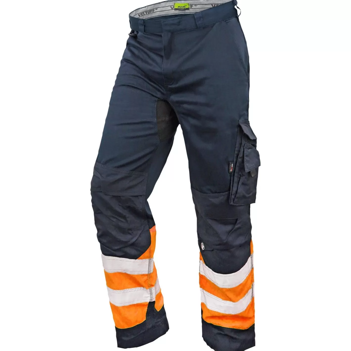 New VELTUFF Hi-Vis Cargo Pocket Trousers