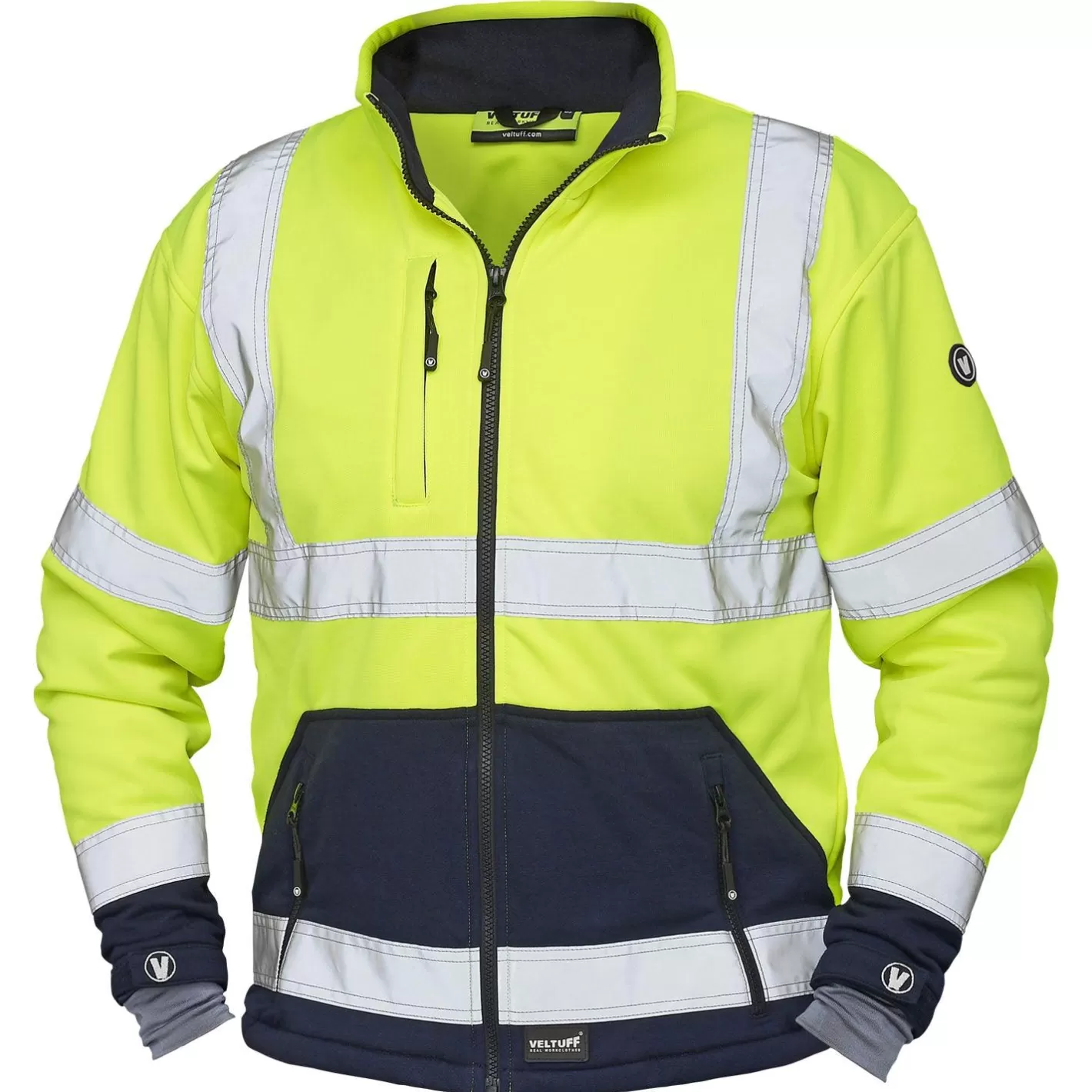 Clearance VELTUFF Hi-Vis Stretch Sweatshirt Jacket