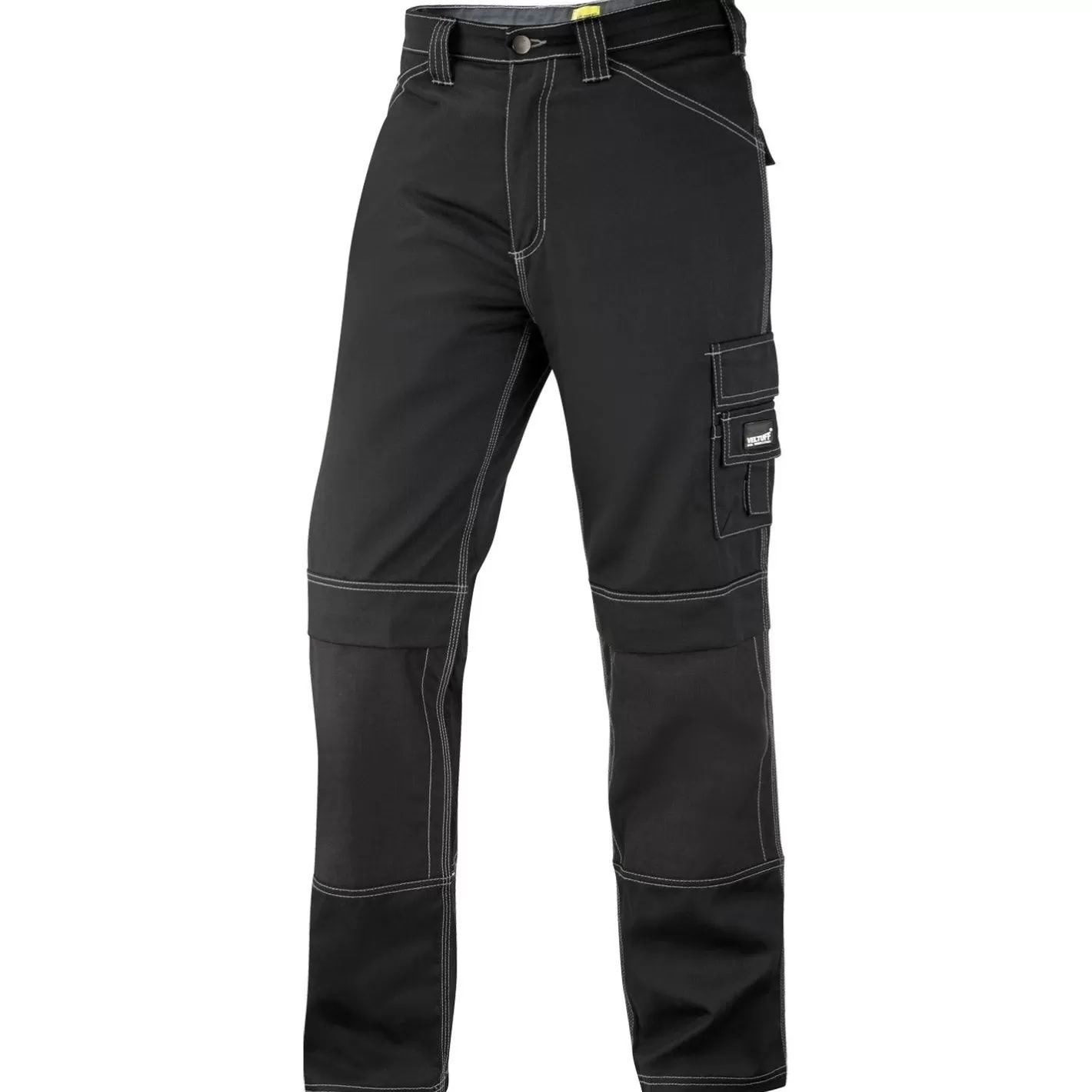 Cheap VELTUFF Multi Function Cargo Work Trousers Black