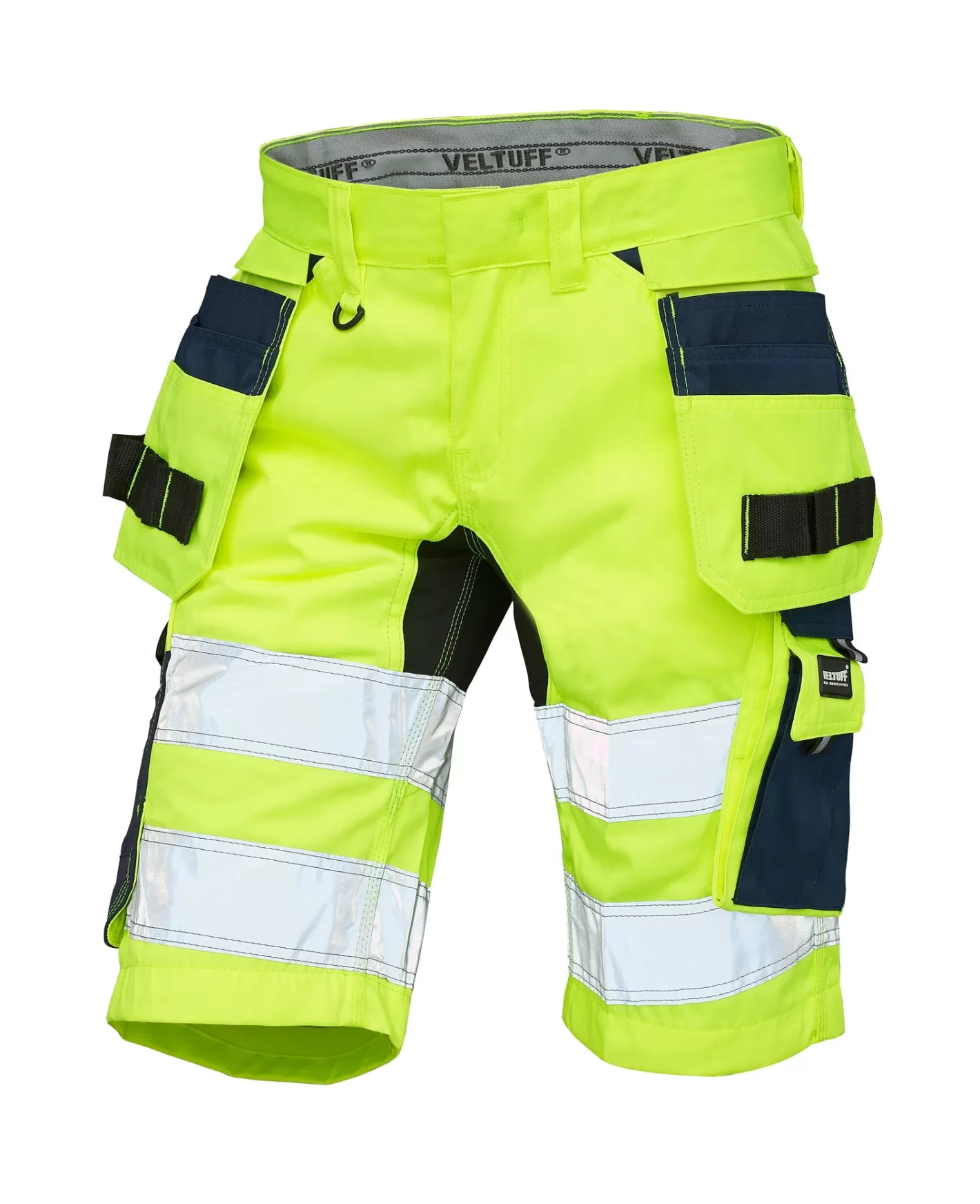 Outlet VELTUFF Reflex Hi-Vis Shorts With Detachable Holster Pockets Yellow