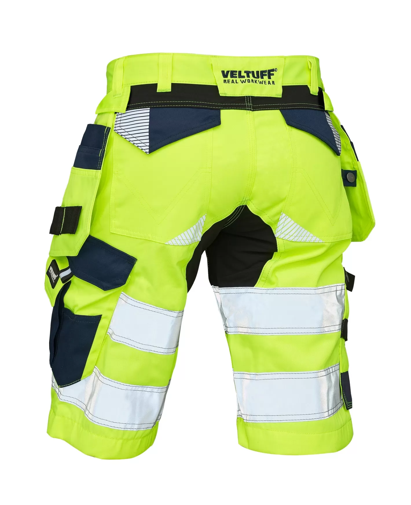 Outlet VELTUFF Reflex Hi-Vis Shorts With Detachable Holster Pockets Yellow