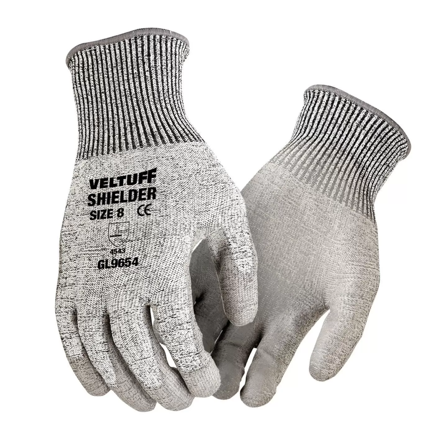 Best Sale VELTUFF Shielder Cut Resistant Gloves Light Grey