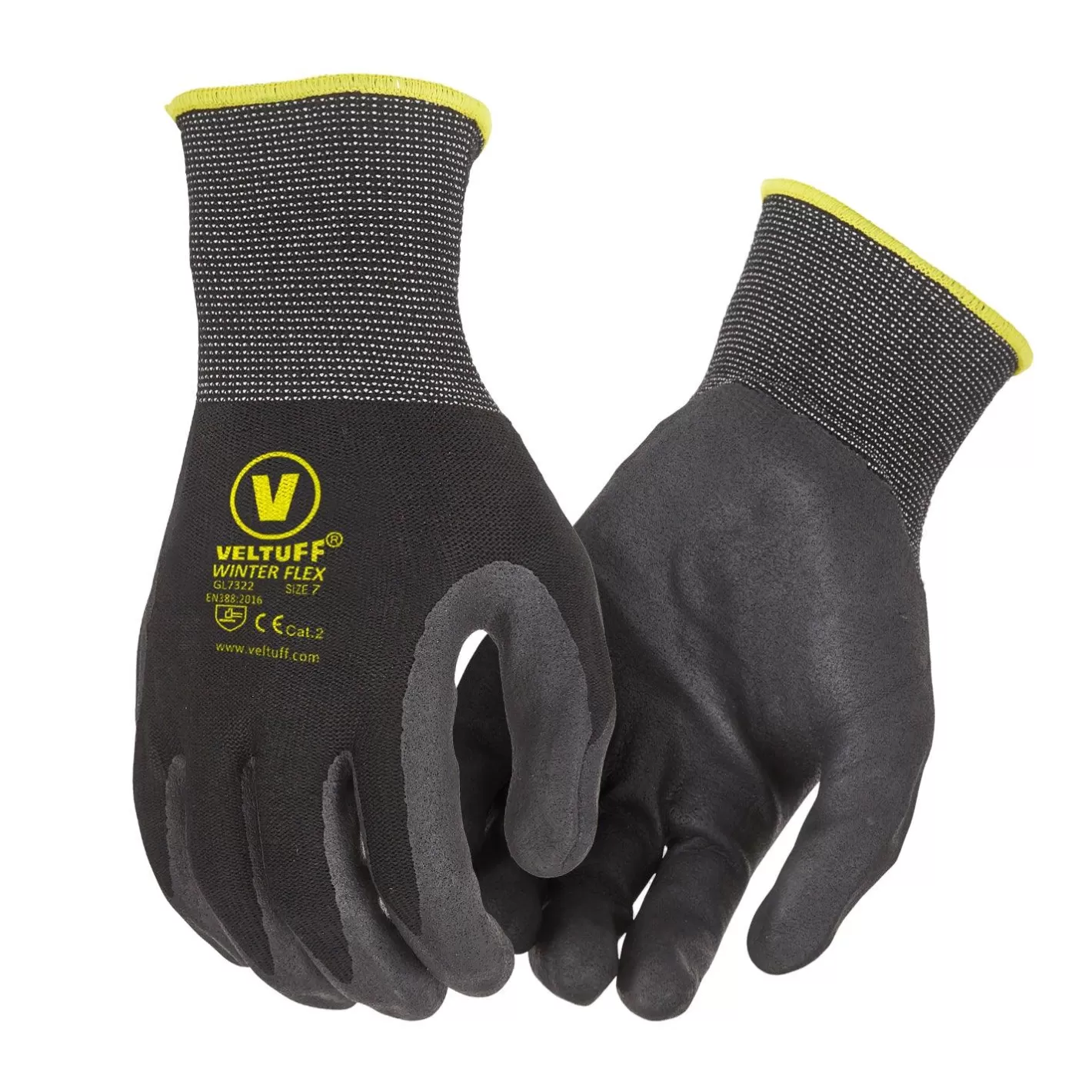 Cheap VELTUFF Thermo Grip Gloves Black / Grey